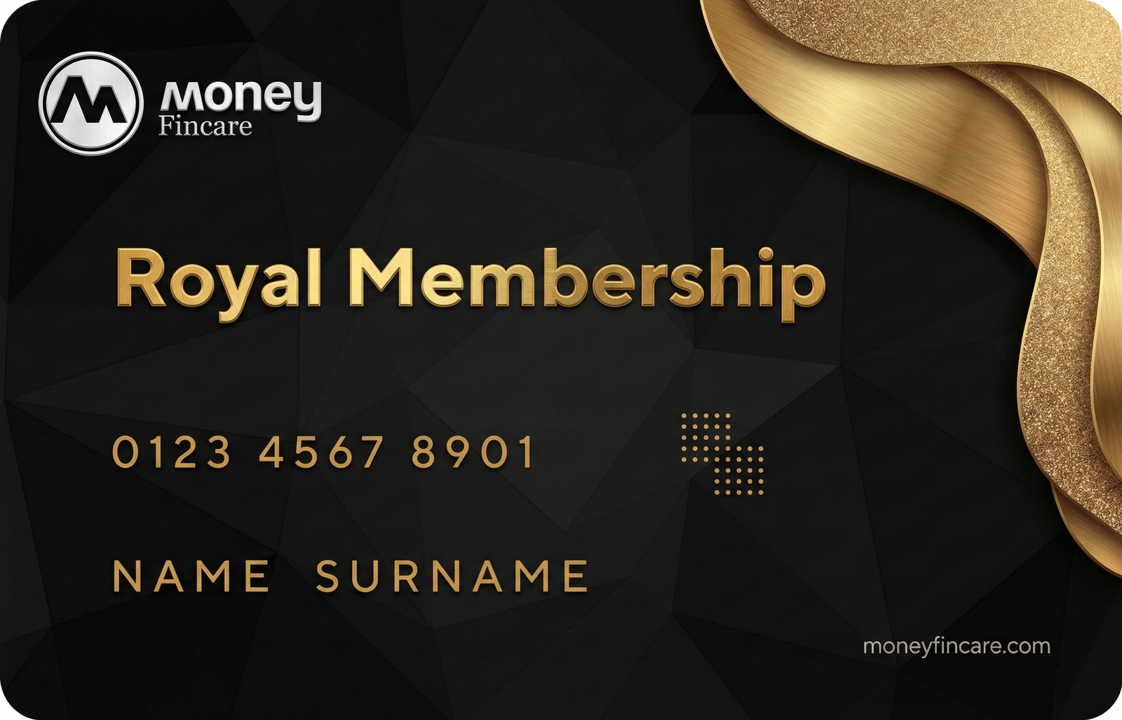 Gold membership card